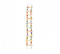 Wsymxuo Parrot Cage Ladder Hanging Hooks Wooden Bird Ladder Easy to Install Avian Accessory for Parrots, 10-Step Ladder