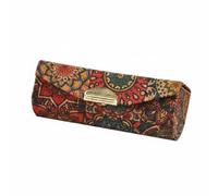 Wsymxuo Portable Lipstick Storage Box Retro Pattern Lipstick Jewelry Case Light Luxury Makeup Storage Box, Flower Bud Style 2