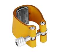 Wsymxuo Saxophone Instrument Connector Ligature Saxophone Ligature Adjustable Hardware for Saxophonists, Performances, Repetition Rehearsals, Yellow
