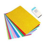 Wsymxuo Square Stamp Punch Tool for Creative Card Making, Square Paper Cutting Shape, Cookie Cutter, Vintage Border, Easy to Operate, 10 Glitter Paper