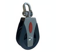 Wsymxuo Stainless Steel Nylon Pulley Low Friction Single Sheave Pulley Block Easy to Install Marine Hardware for Sailors, Sailing, Gym