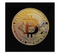 WSYZHL Bitcoin Wall Art Crypto Canvas Prints Poster For Home set of 1 Decorations Unframed 16"x16"