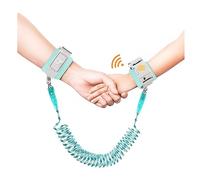 WSZCML Anti Lost Wrist Link,Toddler Harness Walking Leash with Induction Lock,Reflective Child Wrist Leashes for Baby,6.56ft Kids Leash for Supermarket Mall Airport Amusement Park Zoo Travel（Cyan）