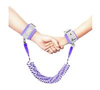 Toddler Harness Walking Leash- Child Anti Lost Wrist Link - Child Safety Harness - Upgrade with Reflective(6.5ft) - for Boys and Girls,Not Easy to Open Without Key (Purple)