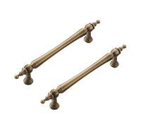 WSZGRJDM 2pcs Brass Cabinet Handles - Hardware Drawer Pulls Modern Kitchen and Bathroom Cabinet Hardware(Single Hole/96/128/160/224/320mm)