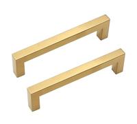 WSZGRJDM 2pcs Sliding Door Handles, Cabinet Pull Handles for Cupboard Kitchen Drawer Cupboard Ironmongery Handle Pull Push（Black/Gold/Silver）