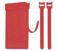 WSZJINB 70pcs Reusable Cable Ties 15cm Long, Red Adjustable Hook and Loop Wire Tidy Straps for Cable Management, Organiser