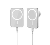 WsznhW Magnetic Car Wireless Charger,15W Fast Wireless Car Charger Mount, Compatible with Magsafe Charger，For iPhone15 / 14/13 / 12 Mini/Pro/Pro Max (White)