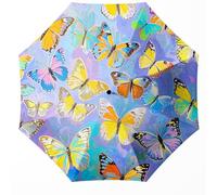 WSZYNDF Small Compact Travel Automatic Folding Umbrella for Women, Portable Lightweight, Rain, Wind, UV Sun Shade, MT68, 40 inches diameter, 22 inches shaft length, Modern