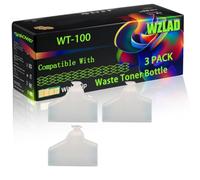 WT-100 Compatible for Kyocera Waste Toner Bottle with Chip FS-C 1000 Series FS-C 1020 MFP FS-C 1020 MFP Printers (3 Pack Black)
