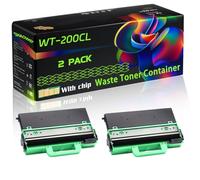 WT-200CL Compatible for Brother Waste Toner Container with Chip HL-3070CN MFC-9120 MFC-9320 DCP-9010 HL-3040CN Printers (2-Pack Black)