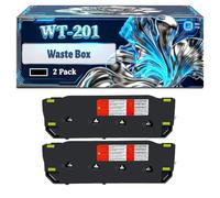 WT-201 Waste Box Compatible for Canon Imagerunner Advance C250i C350p C1335iFC IR Advance C356P Printers, With Chip Large Capacity 30000 Pages (2-Pack Black)