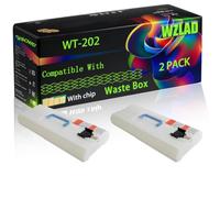 WT-202 Compatible for Canon Waste Box with Chip imageRUNNER Advance C3300 Series C3320 C3320 C3325i Printers (2-Pack Black)