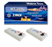 WT-202 Waste Box Compatible for Canon imageRUNNER Advance C3300 Series C3320 C3320 C3325i C3330 Printers, High-Definition Printing Effect with Chip, 100000 Pages (2-Pack Black)