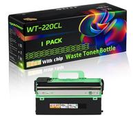 WT-220CL Compatible for Brother Waste Toner Bottle with Chip HL-3150 DCP-9020CDW MFC-9340CDW Printers (1 Pack Black)