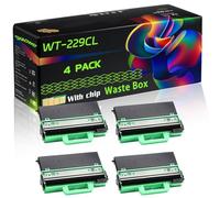 WT-229CL Compatible for Brother Waste Box with Chip HL-L3215CW HL-L3240CDW HL-L3220CW HL-L8230CDW HL-L3220CWE Printers (4 Pack Black)