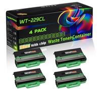 WT-229CL Compatible for Brother Waste Toner Container with Chip DCP-L3560CDW HL-L8240CDW MFC-L8390CDW HL-L3215CW Printers (4 Pack Black)