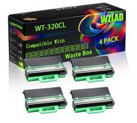 WT-320 ompatible for Brother Waste Box with Chip HL-L8250CDN HL-L8360CDW HL-L9310CDW HL-L8260CDW Printers (4 Pack Black)