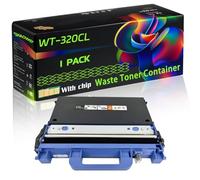 WT-320CL Compatible for Brother Waste Toner Container with Chip HL-L9200CDWT MFC-L8650CDW MFC-L8850CDW Printers (1 Pack Black)