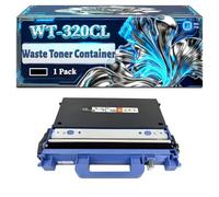WT-320CL Waste Toner Container Compatible for Brother DCP-L8400CDN DCP-L8450CDW HL-L8250CDN HL-L8350CDW Printers, With Chip Large Capacity 70000 Pages (1 Pack Black)
