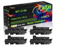WT-5190 Compatible for Kyocera Waste Toner Box with Chip TASKalfa 306 ci 307 ci 308 ci 356 ci 358 Printers (4 Pack Black)
