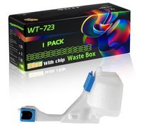 WT-723 Compatible for Canon Waste Box with Chip ImageCLASS LBP7780Cdn LBP7780 ImageRUNNER LBP5480 I-SENSYS LBP7750Cdn Printers (1 Pack Black)