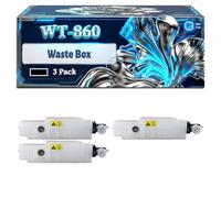 WT-860 Waste Box Compatible for Kyocera TASKalfa 3050CI 3551CI 3051CI 3550CI Printers, With Chip Large Capacity 25000 Pages (3 Pack Black)