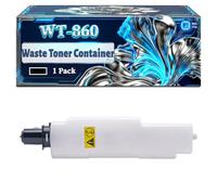WT-860 Waste Toner Container Compatible for Kyocera FS-C8600DN 3501i 5500i FS-C8650DN 3550ci 5550ci Printers, With Chip Large Capacity 35000 Pages (1 Pack Black)
