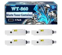 WT-860 Waste Toner Container Compatible for Kyocera FS-C8650DN TASKalfa 3050ci 3051ci 3500i 3501i 3550ci 4500i 4550ci 5500i 5550ci Printers (4 Pack Black)