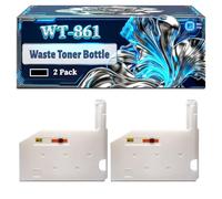 WT-861 Waste Toner Bottle Compatible for Kyocera TASKalfa 6500i 6550ci 6551ci 7002i 7003i 7052ci 7353ci 7550ci 7551ci 8000i 8002i 8003i 8353ci 9002i Printers (2-Pack Black)