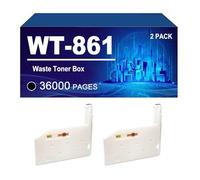 WT-861 Waste Toner Box Compatible For Kyocera TASKalfa 6500i 6501i 6550ci 6551ci 7550ci 7551ci 7002i 8002i; Copystar CS6500i 6501i 6550ci 7052ci 7550ci 7551ci 8000i 8001i,WT861-2 pack