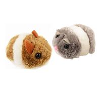 WT-DDJJK Baby Doll,Pull String Mouse Vibrating Movable Interactive Toy Fluffy Plush Mice for Cats