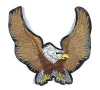 WT-DDJJK Embroidered Leather Biker Patches for Jeans Men Jacket Clothes Eagle Animal Punk Style Patch Stickers on Motorcycle Patches