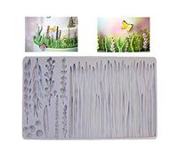 WT-YOGUET Plants Wheat Grass Wild Meadow Silicone Mould Lavender Cake Border Fondant DIY Baby Birthday Cake Decorating Tools Candy Chocolate Gumpaste Molds