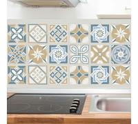 WT1532 - Lyon Encaustic Tiles Wall Stickers - 15 cm x 15 cm - 24 pcs.