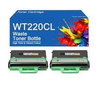 WT220CL Waste Toner Box Replacement for Brother MFC-9330CDW DCP-9020CDN HL-3170CDW Printer, Clear Printing,WT220CL-2Set