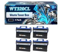 WT320CL Waste Toner Box Compatible for Brother DCP-L8410CDW HL-L8260CDW HL-L8360CDW HL-L9310CDW HL-L9310CDWT HL-L9310CDWTT MFC-L8610CDW MFP MFC-L8690CDW MFC-L8900CDW Printers (4 Pack Black)