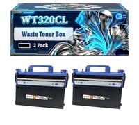 WT320CL Waste Toner Box Compatible for Brother DCP-L8410CDW HL-L8260CDW HL-L8360CDW HL-L9310CDW HL-L9310CDWT HL-L9310CDWTT MFC-L8610CDW MFP MFC-L8690CDW MFC-L8900CDW Printers (2-Pack Black)