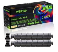 WT8500 Compatible for Kyocera Waste Box with Chip TASKalfa 2552 ci 2553 ci 3252 ci 3253 ci 3552 ci 3553 ci 3554 Printers (2-Pack Black)