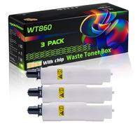 WT860 Compatible for Kyocera Waste Toner Box with Chip FS-C 8600 DN FS-C 8600 Series FS-C 8650 DN FS-C 8670 Printers (3 Pack Black)