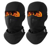 WTACTFUL 2-Pack Ski Mask for Men, Neoprene Balaclava Face Mask Men Cover for Cold Weather Winter Warm Breathable Windproof Thermal Ski Masks for Skiing Snowboarding Snowmobile Motorcycle Black