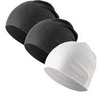 WTACTFUL 3-Pack Lightweight Cooling Skull Cap for Men & Women Summer