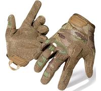 WTACTFUL Flexible Full Finger Bicycle Gloves for Cycling Climbing Hunting Hiking Driving Mechanic Camping Airsoft Paintball Work Outdoor Sport Men Women Camo L