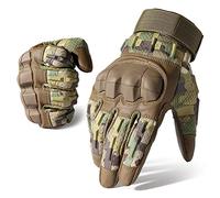 WTACTFUL Flexible Touch Screen Airsoft Gloves for Motorcycle Cycling Motorbike Paintball Outdoor Full Finger Gloves for Men Camo S