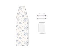 WTAIS Cotton Ironing Board Cover, Thickened Filling - Excellent Steam Permeability, Ironing Board Replacement Covers, with 4 Fasteners, XXL