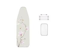 WTAIS Double - Ironing Board Covers, 160x60cm, Extra-Large Size Classic Floral Cotton - Ironing Board Cover, with Fasteners For Steam Ironing Boards
