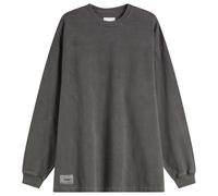 WTAPS Men's Sign Overdyed Long Sleeve T-Shirt Charcoal