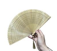 WTAXBH Folding Fan 18cm Portable Folding Portable Antique Mini Folding Fan Retro Style Summer(Color01)