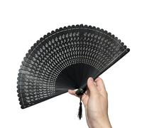 WTAXBH Folding Fan 18cm Portable Folding Portable Antique Mini Folding Fan Retro Style Summer(Color08)