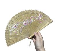 WTAXBH Folding Fan 18cm Portable Folding Portable Antique Mini Folding Fan Retro Style Summer(Color04)